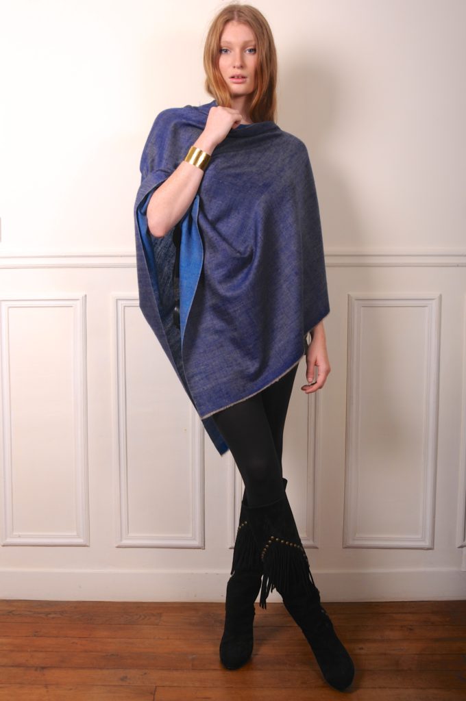 a cashmere poncho can be the perfect spring pashmina