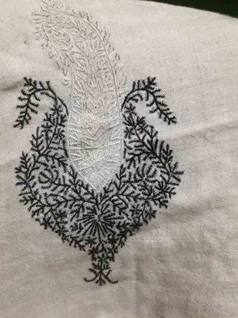 embroidery test on lucknow stitch