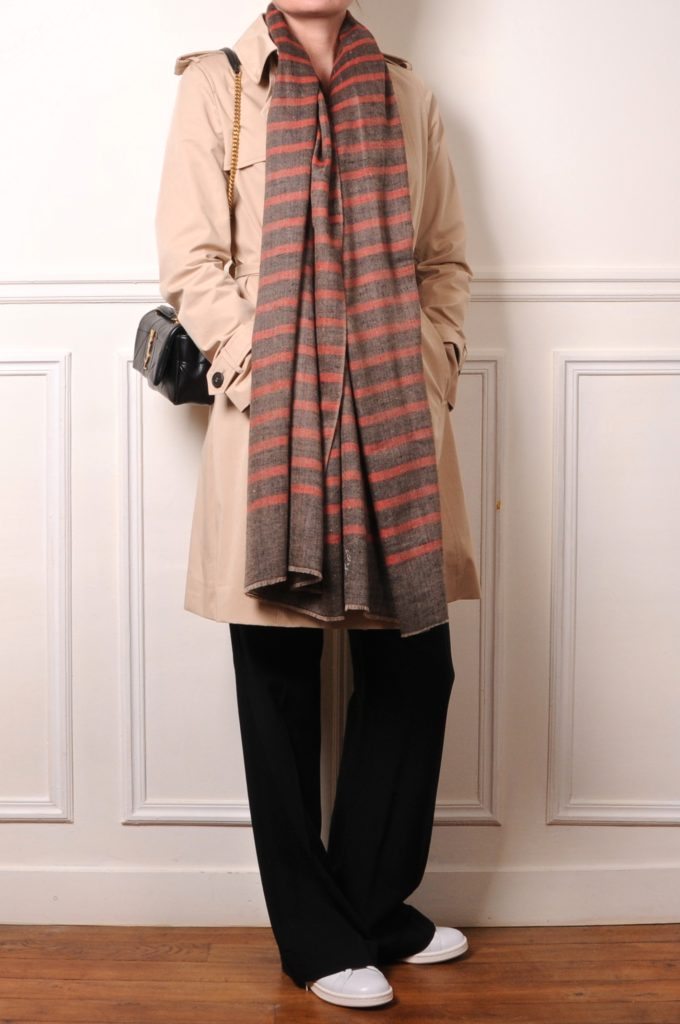 trench and cashmere pashmina