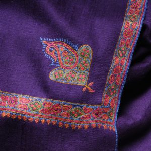 purple pashmina hashi dar